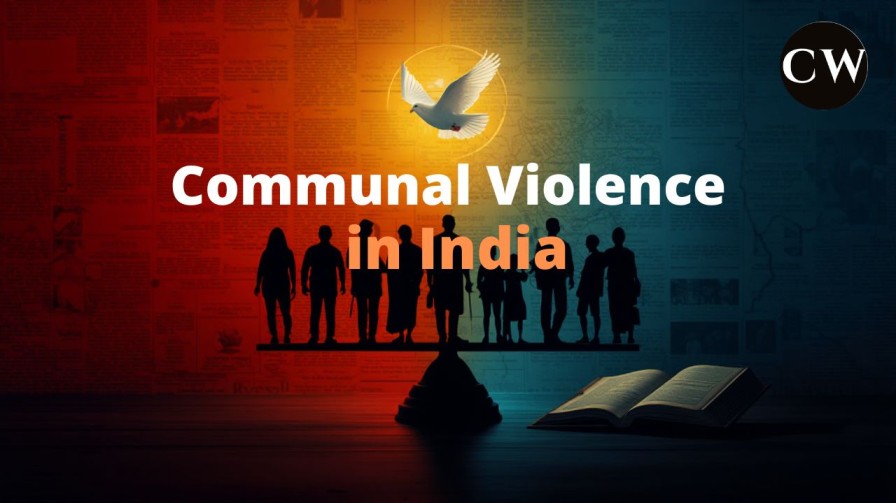 Communal Violence in India – causes, constitutional safeguards, major incidents, and way forward explained for UPSC and JKAS Internal Security and Indian Society preparation.