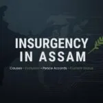 Insurgency in Assam – causes, evolution, peace accords and current status explained for UPSC and JKAS internal security preparation